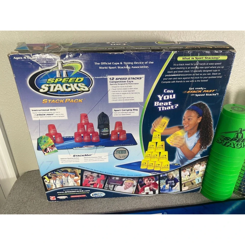 Speed Stacks Stack Pack Sport Stacking Set with Mats Timers and Cups